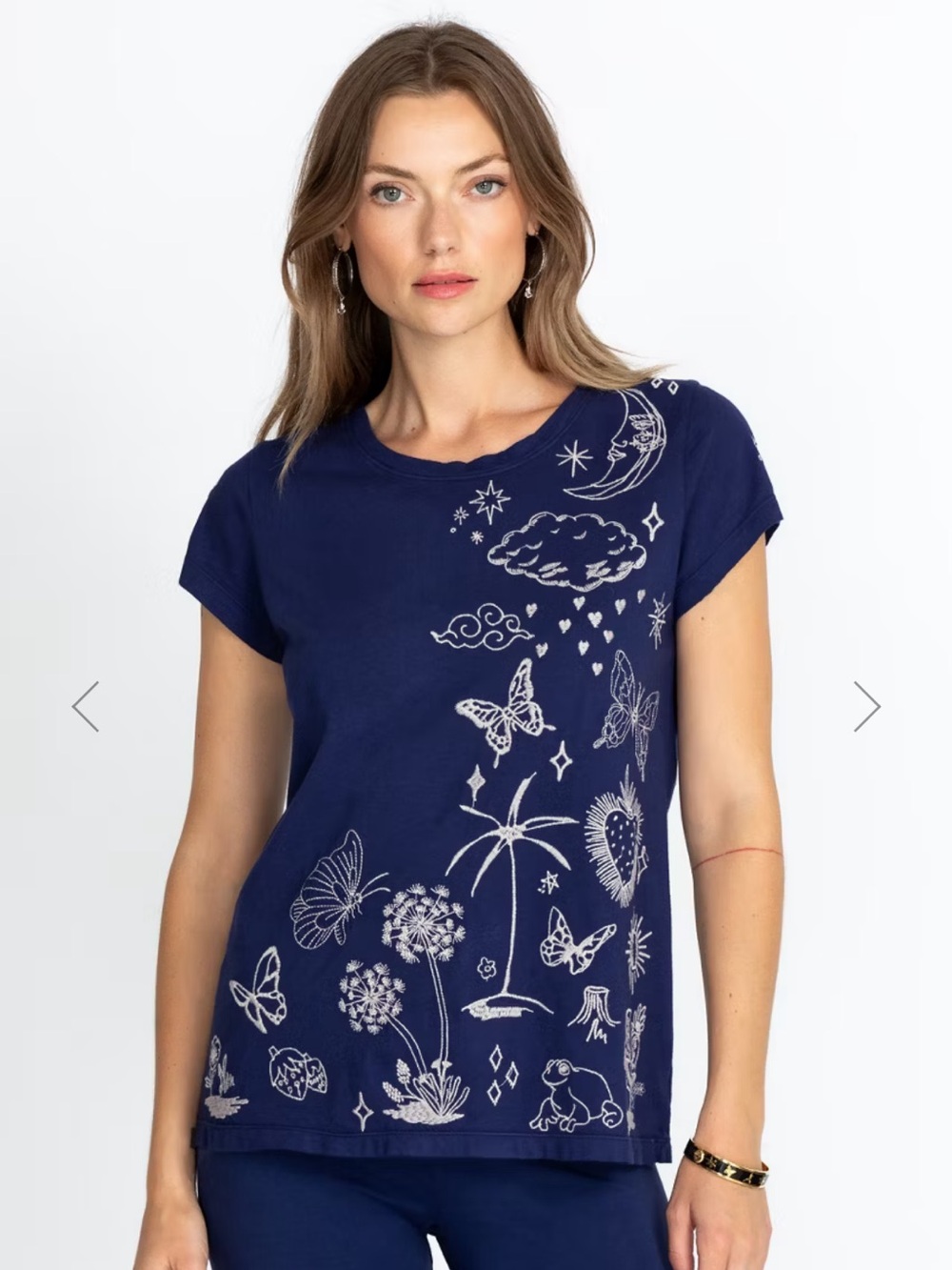 Johnny Was NOAH CAP SLEEVE
TEE
